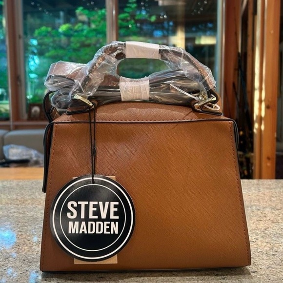 NWT Steve Madden Breese Crossbody Bag Brown - Picture 2 of 13